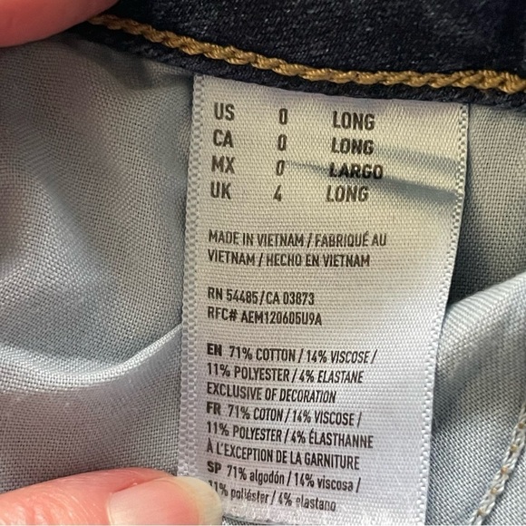 American Eagle Jeans High Rise Jegging 360 Super Stretch AEO Denim X4 Blue 0 - Picture 10 of 13